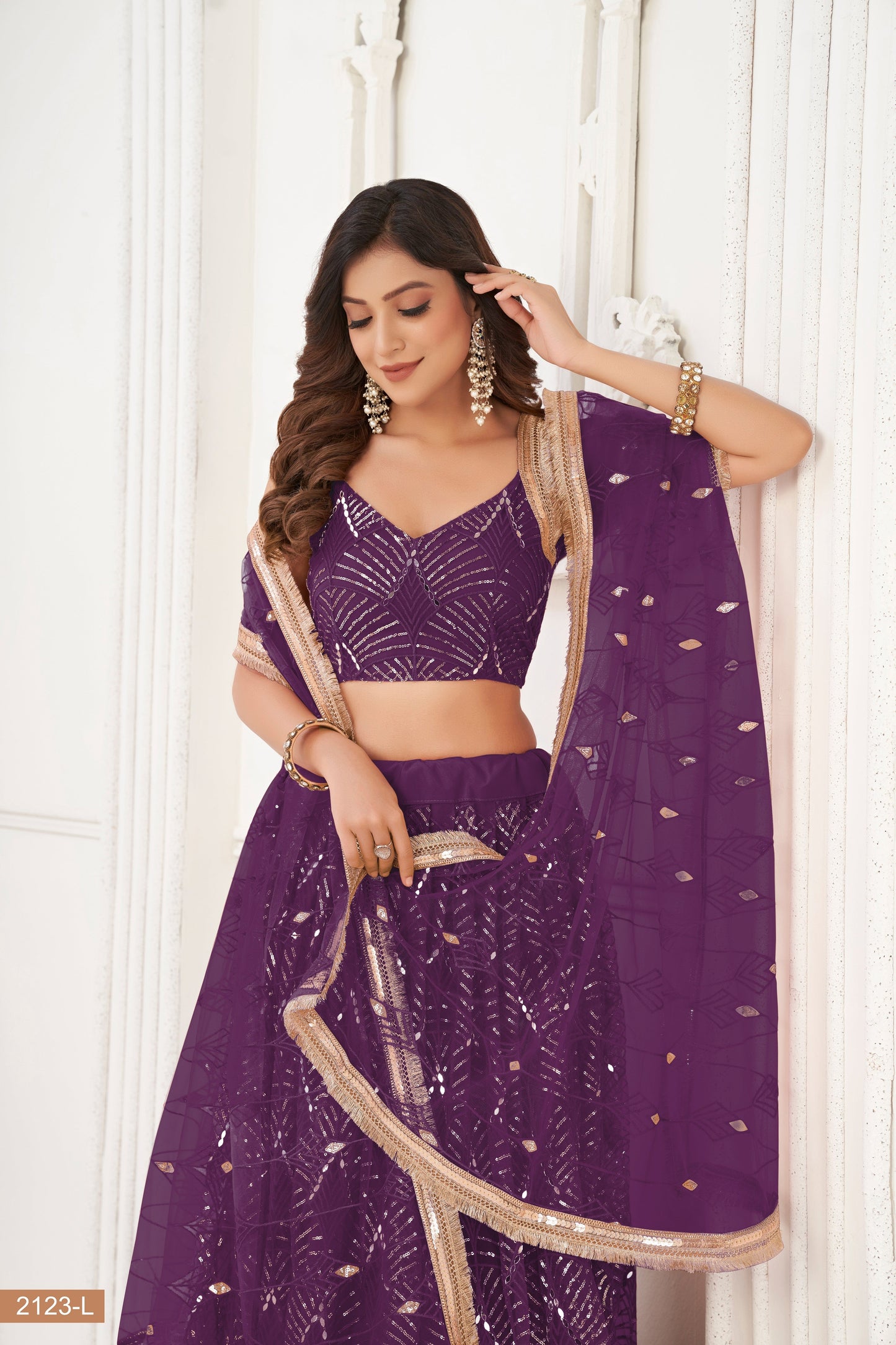 Wine lehenga choli for women indian wedding wear bridal party wear sangeet function wear reception wear wedding guest lehenga choli