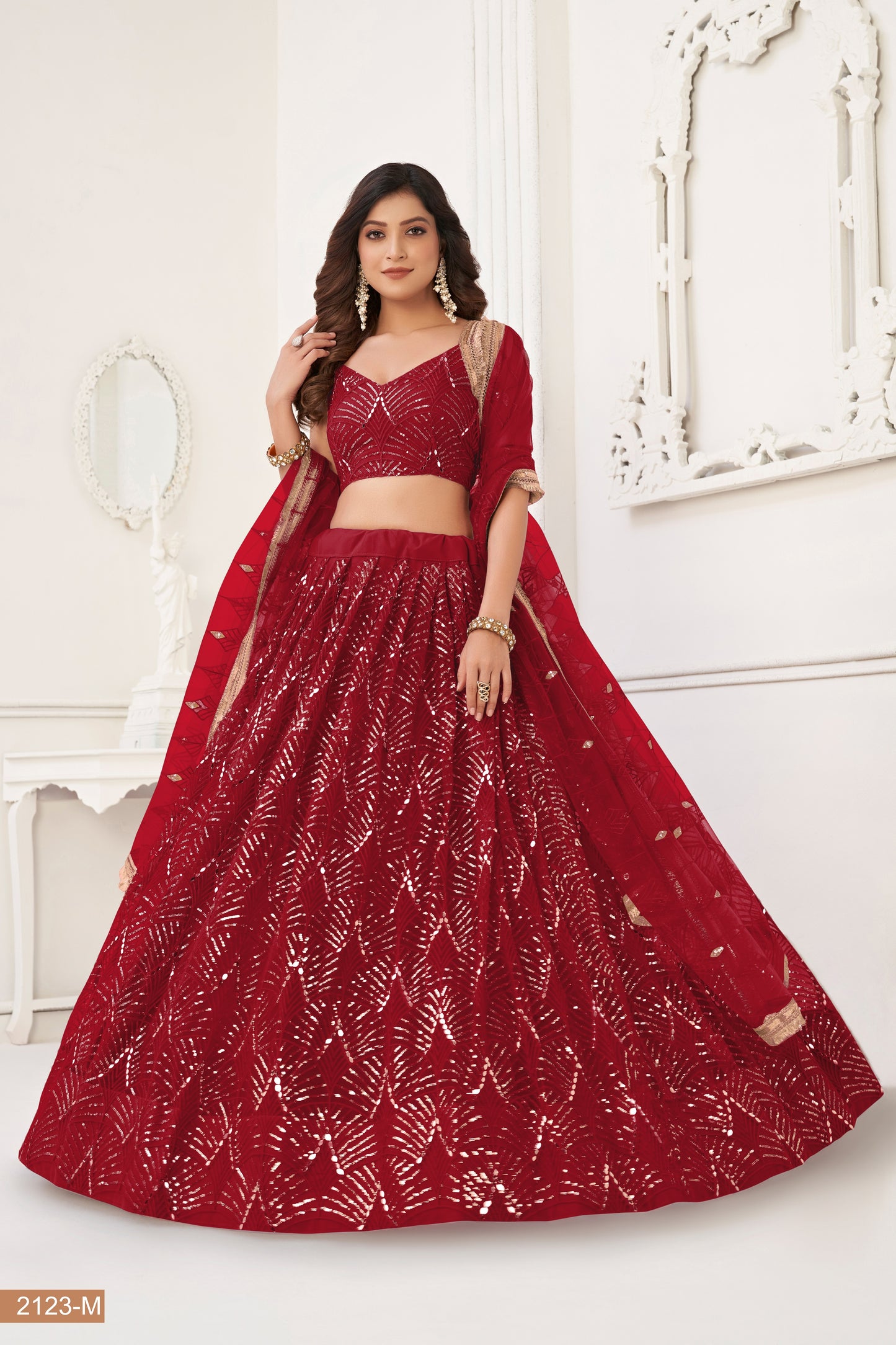 maroon lehenga choli for women indian wedding wear bridal party wear sangeet function wear reception wear wedding guest lehenga choli