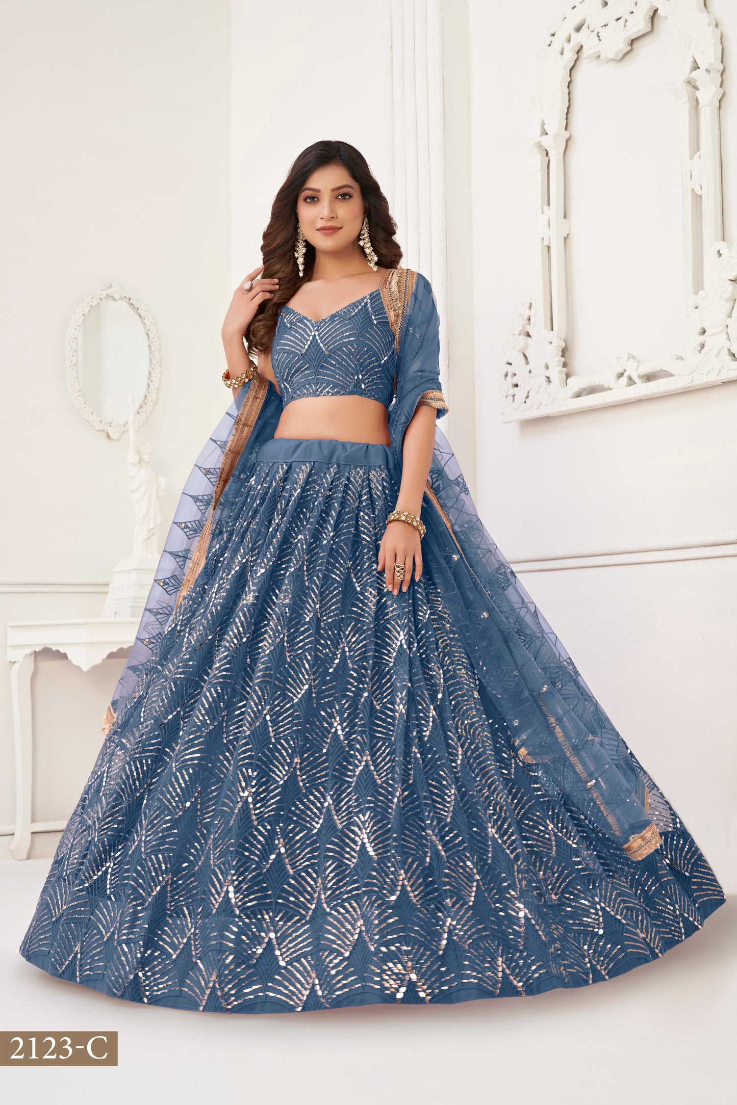 Turquoise lehenga choli for women indian wedding wear bridal party wear sangeet function wear reception wear wedding guest lehenga choli