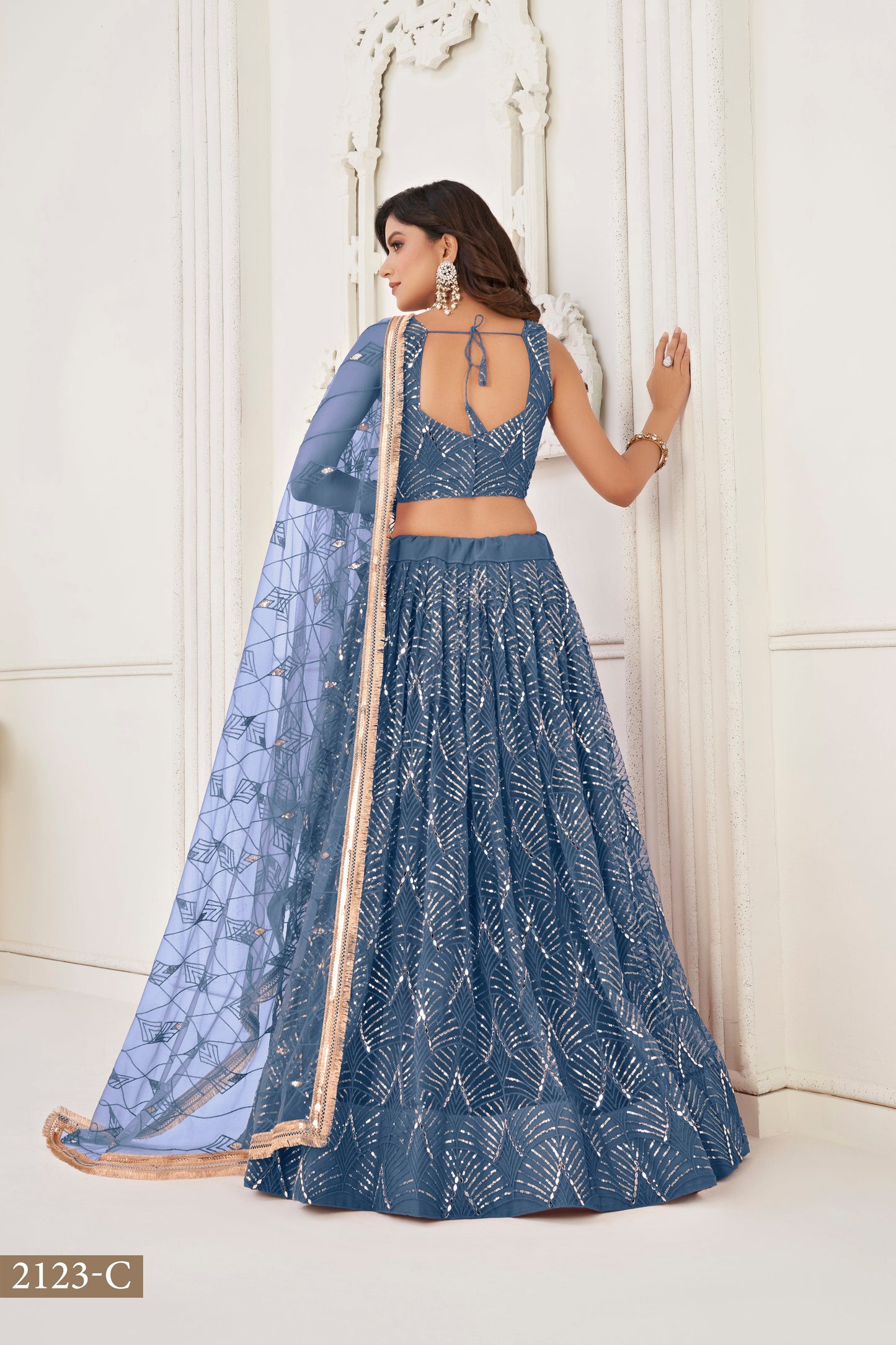 Turquoise lehenga choli for women indian wedding wear bridal party wear sangeet function wear reception wear wedding guest lehenga choli