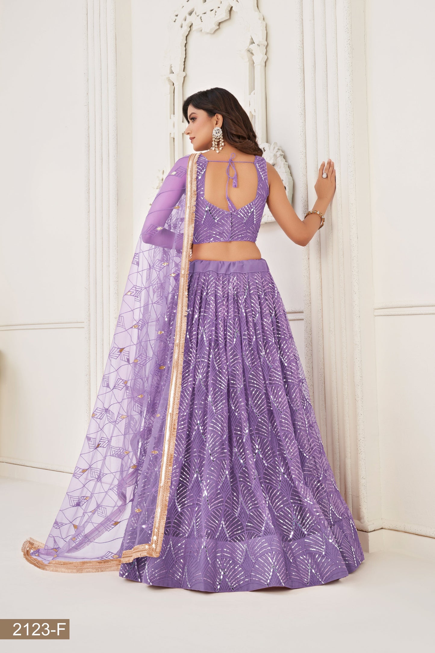 Lavender lehenga choli for women indian wedding wear bridal party wear sangeet function wear reception wear wedding guest lehenga choli