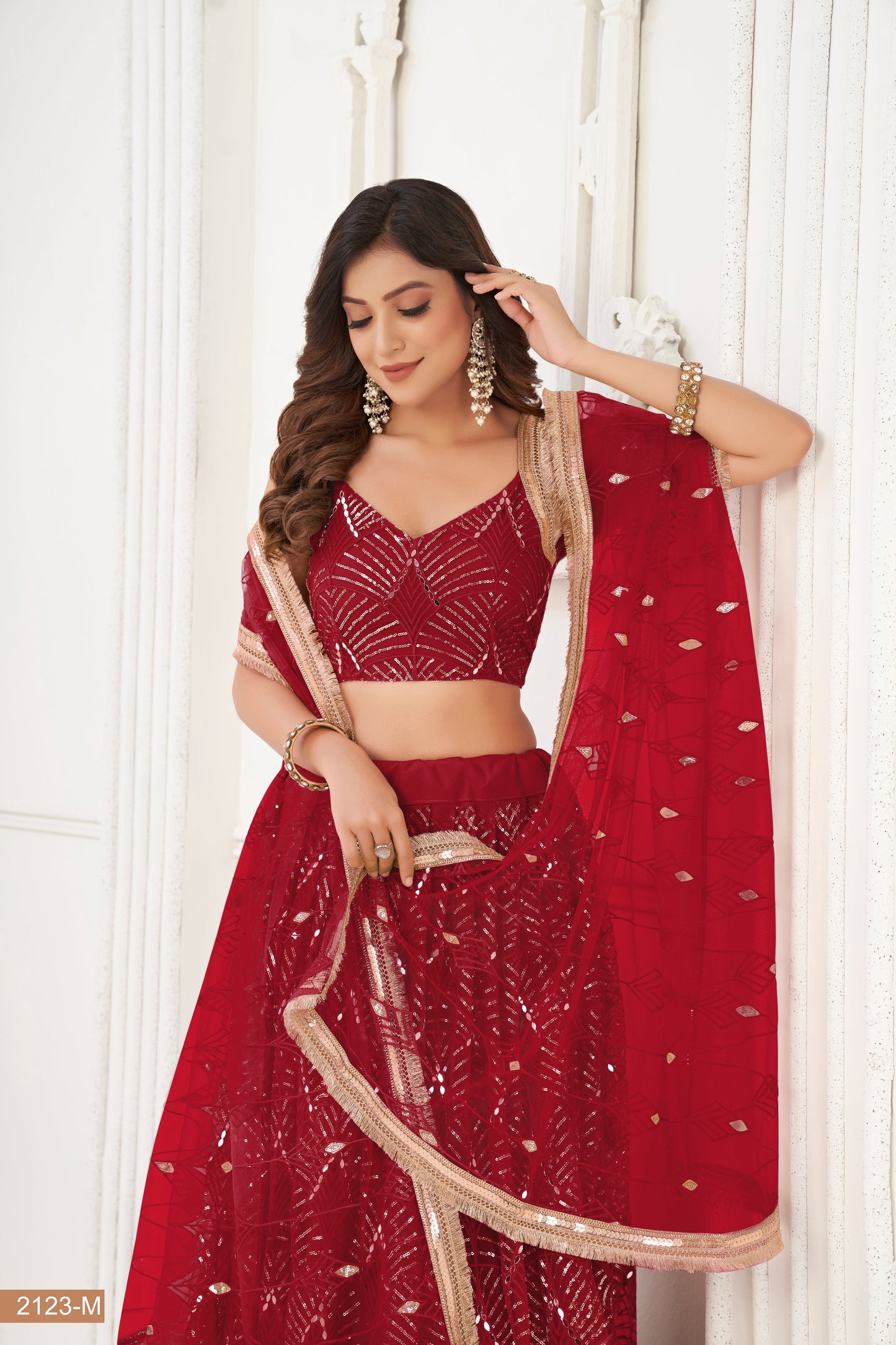 maroon lehenga choli for women indian wedding wear bridal party wear sangeet function wear reception wear wedding guest lehenga choli
