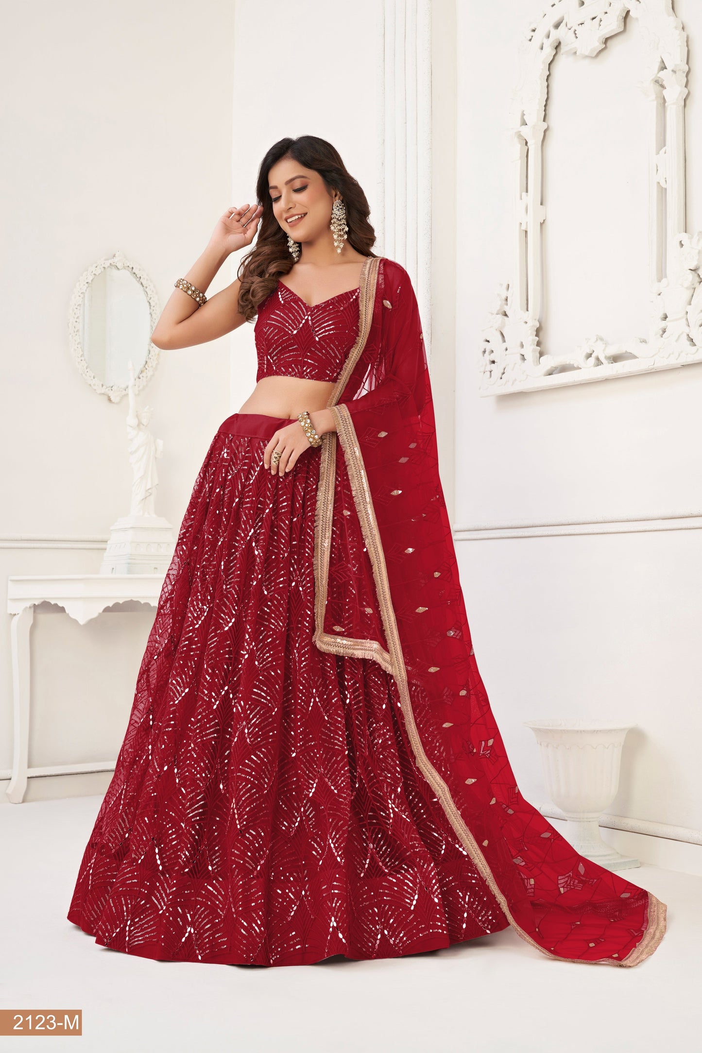 maroon lehenga choli for women indian wedding wear bridal party wear sangeet function wear reception wear wedding guest lehenga choli