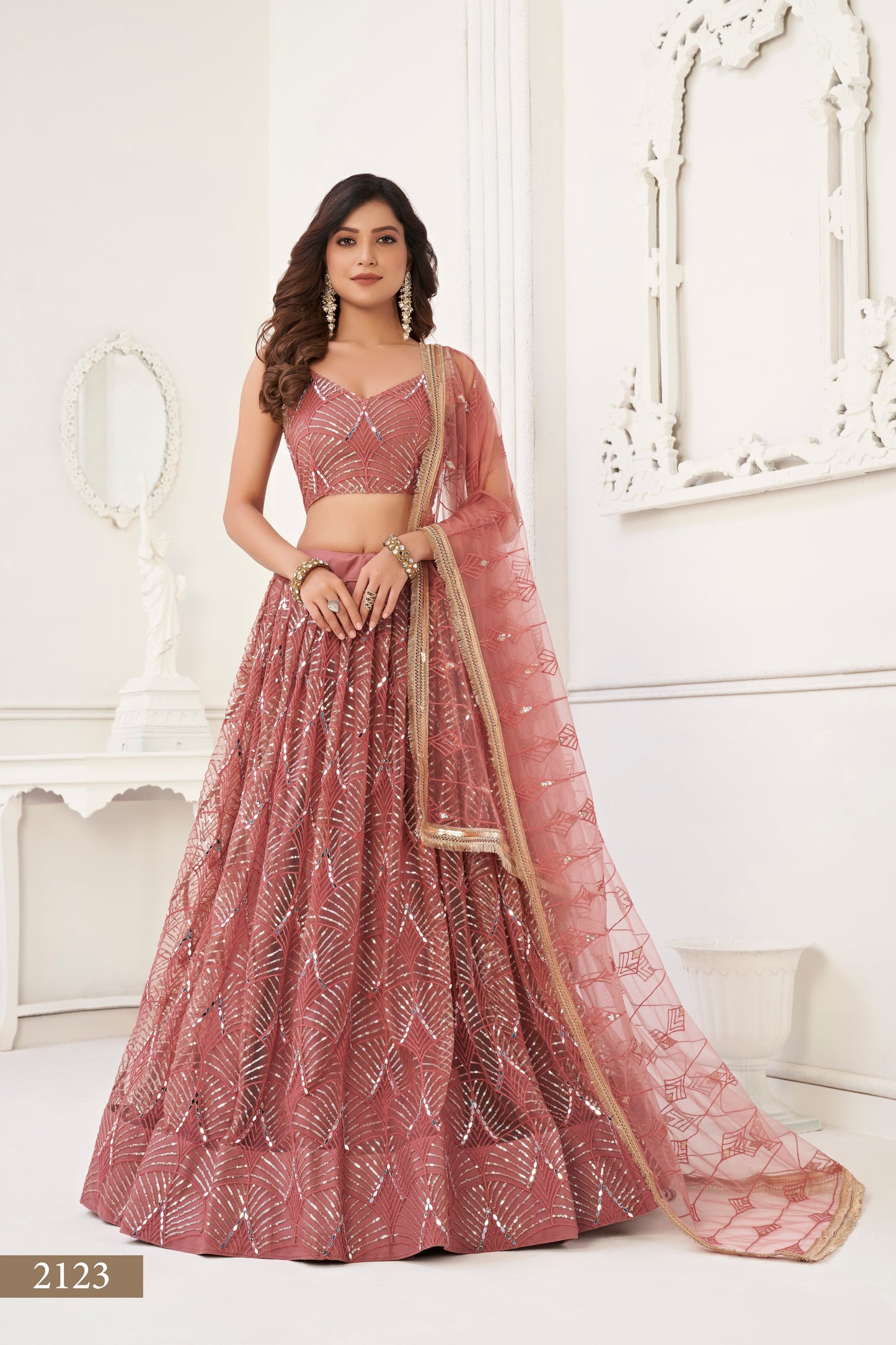 Onionpink lehenga choli for women indian wedding wear bridal party wear sangeet function wear reception wear wedding guest lehenga choli