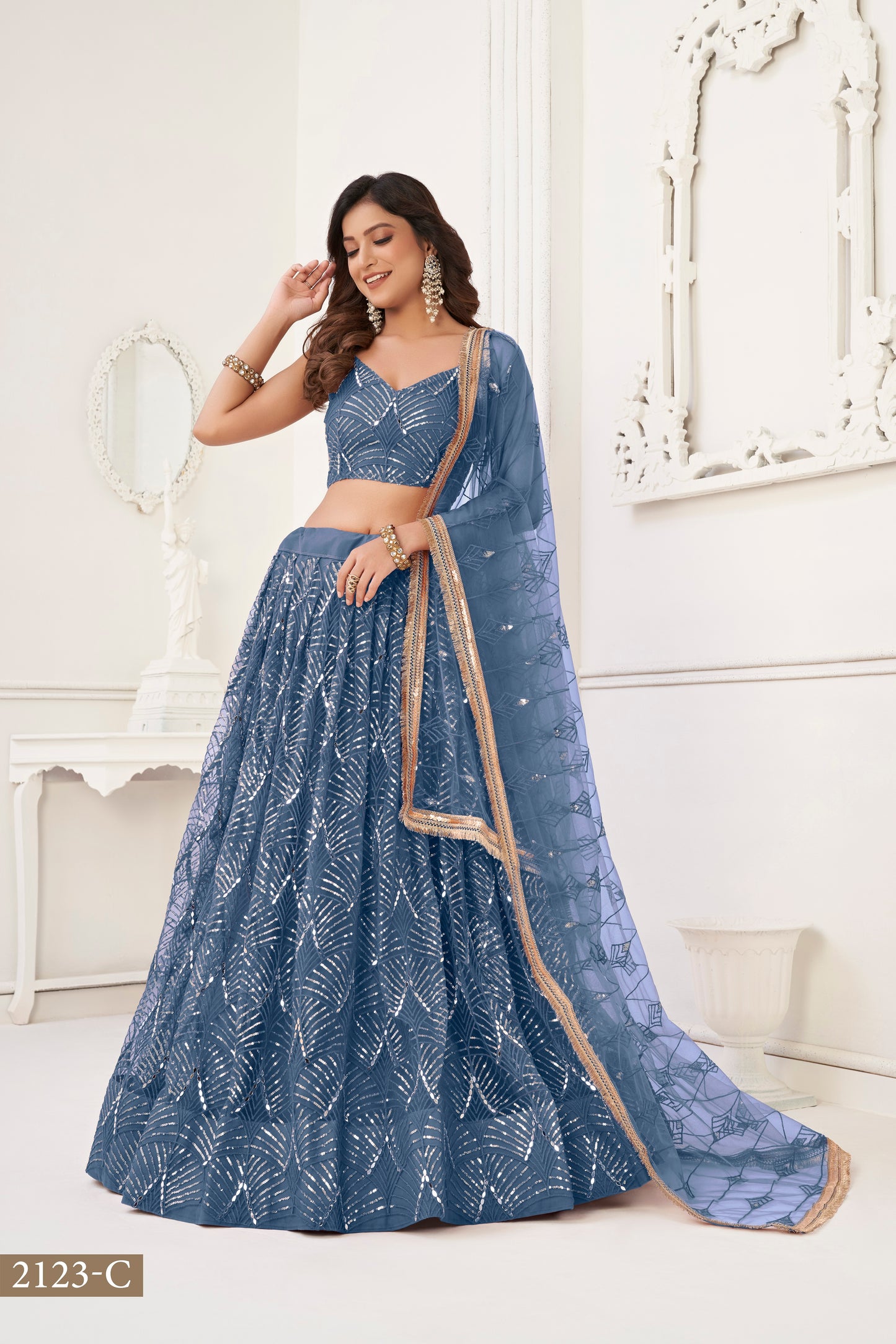 Turquoise lehenga choli for women indian wedding wear bridal party wear sangeet function wear reception wear wedding guest lehenga choli